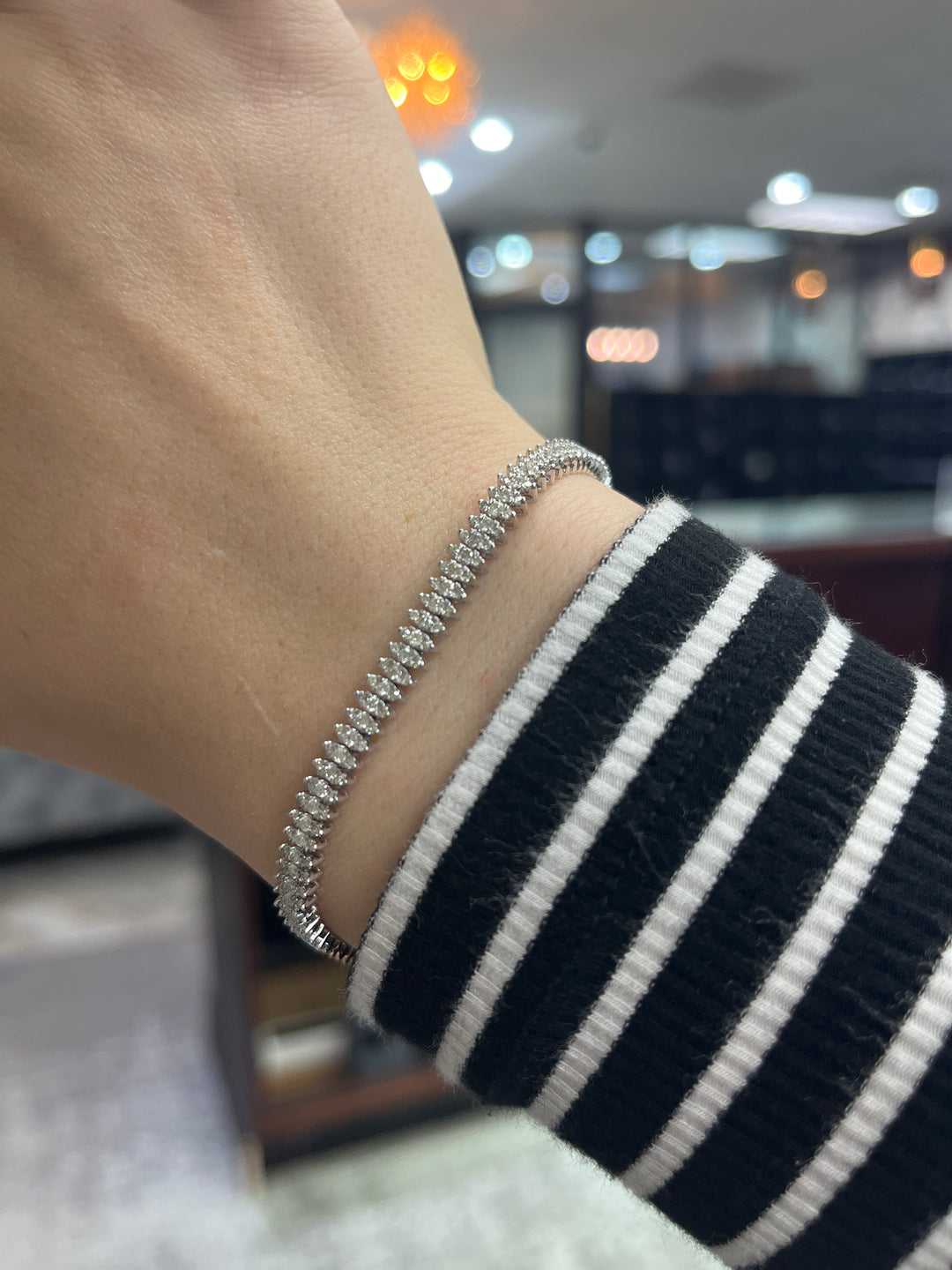 送税込【King Ice】12mm PYRAMID STUDDED TENNIS BRACELET☆国発 Tennis Bracelets | King Jewelers Nashville