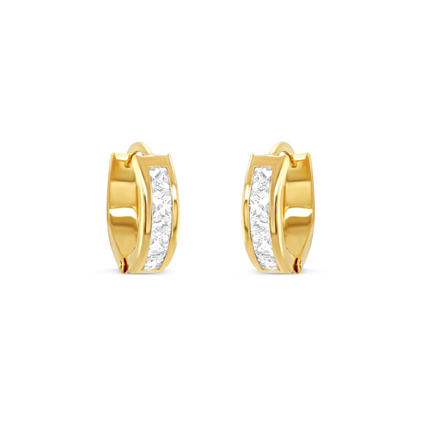 ゴールデンウィークラストSALE❕ ゴールド【 4mm×23mm 】18k White Cubic Zirconia 18K Yellow Gold Over Sterling Silver